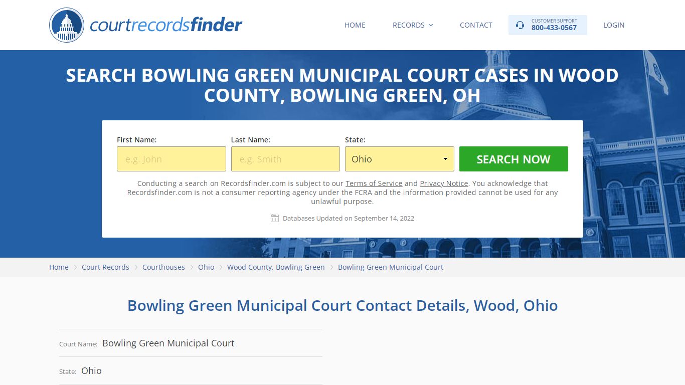 Bowling Green Municipal Court Case Search - RecordsFinder