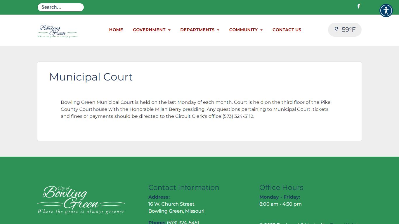 Municipal Court – City of Bowling Green