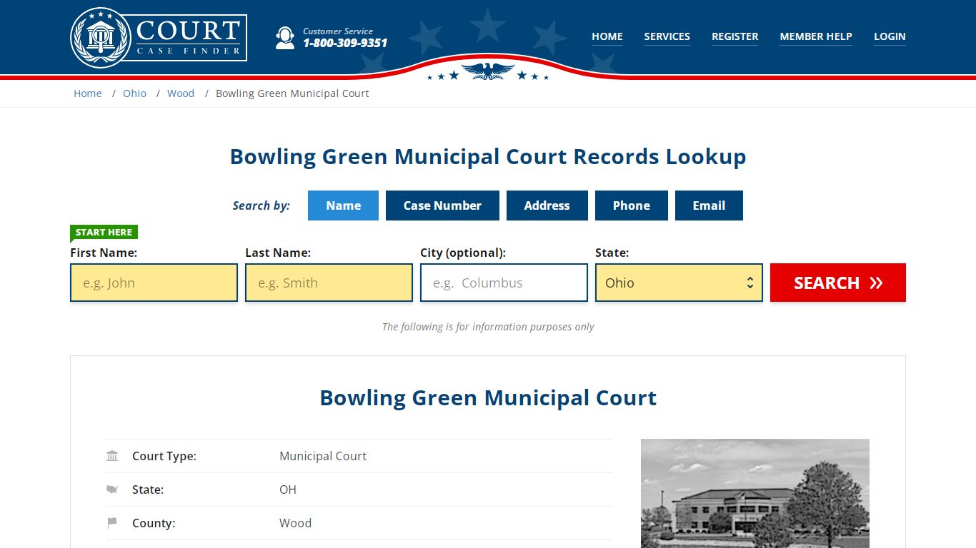 Bowling Green Municipal Court Records Lookup - CourtCaseFinder.com